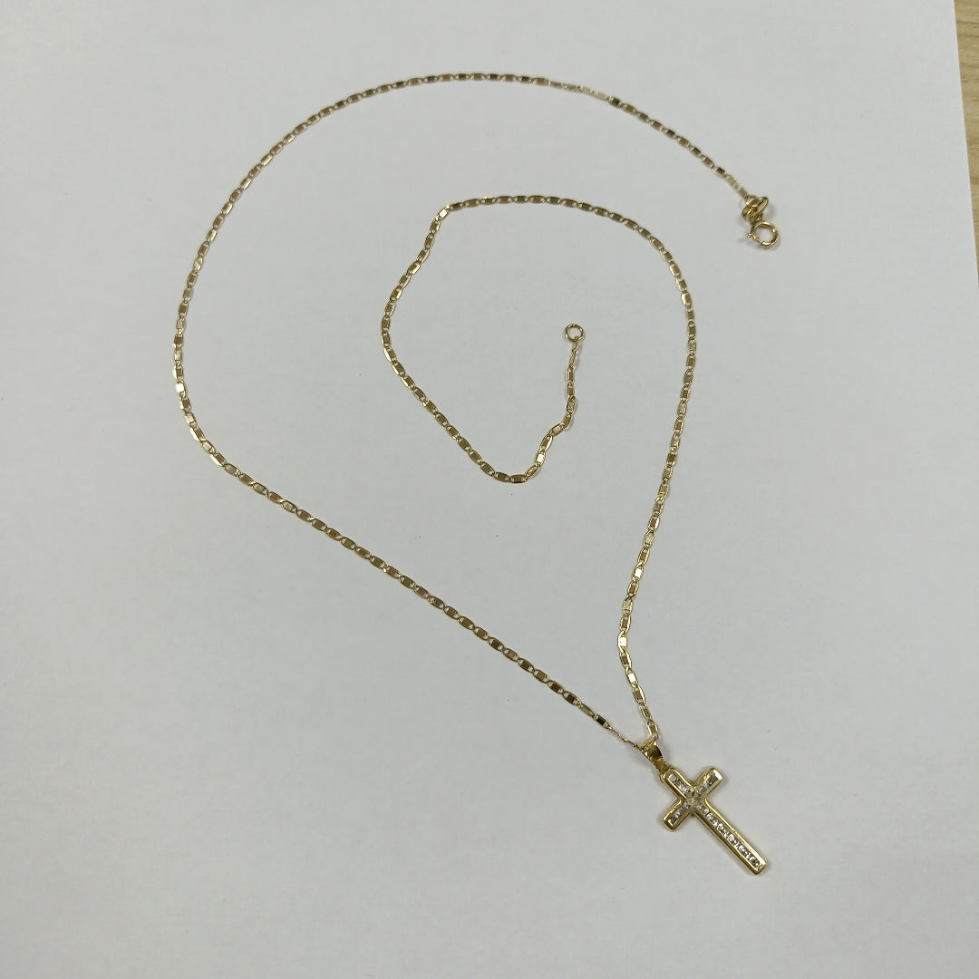 CADENA,CRUZ ORO 10 K 2,30 GRMS (SEMINUEVO)