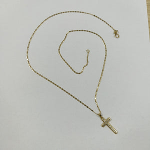 CADENA,CRUZ ORO 10 K 2,30 GRMS (SEMINUEVO)