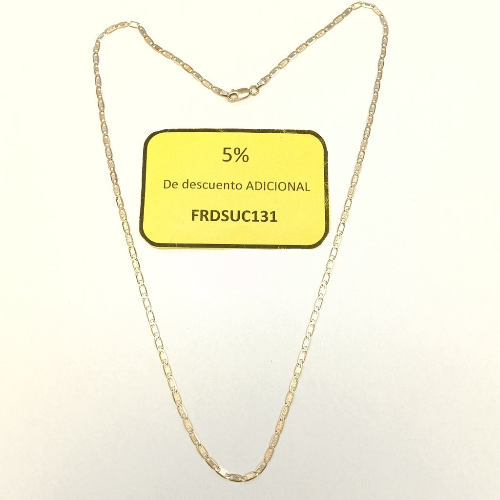 CADENA ORO,ORO COMBINADO 14 K 3,60 GRMS (SEMINUEVO)