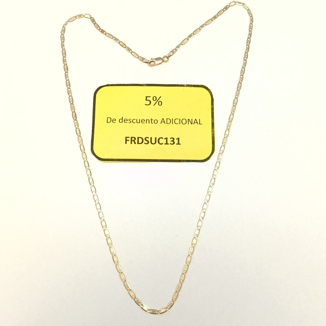 CADENA ORO,ORO COMBINADO 14 K 3,60 GRMS (SEMINUEVO)