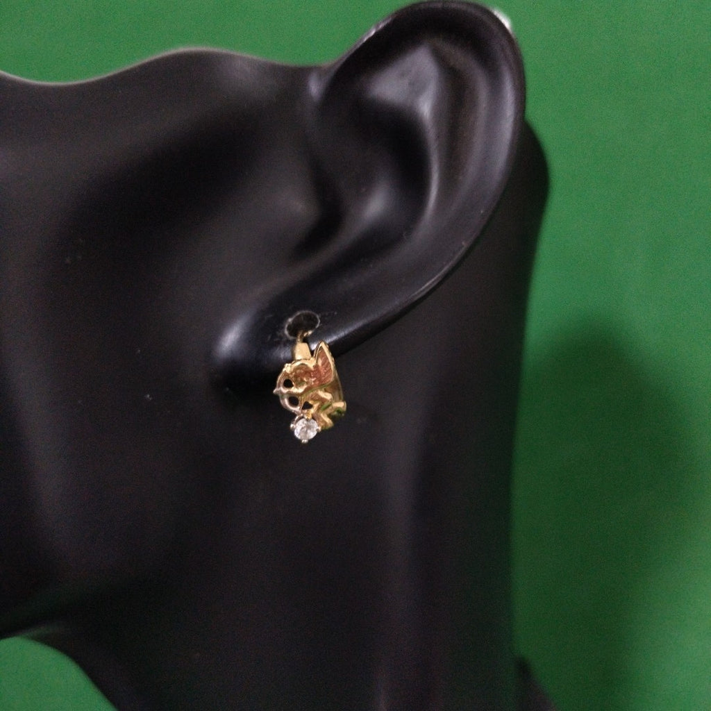ARRACADAS PAR ORO 14 K 2.4 GRMS (SEMINUEVO)