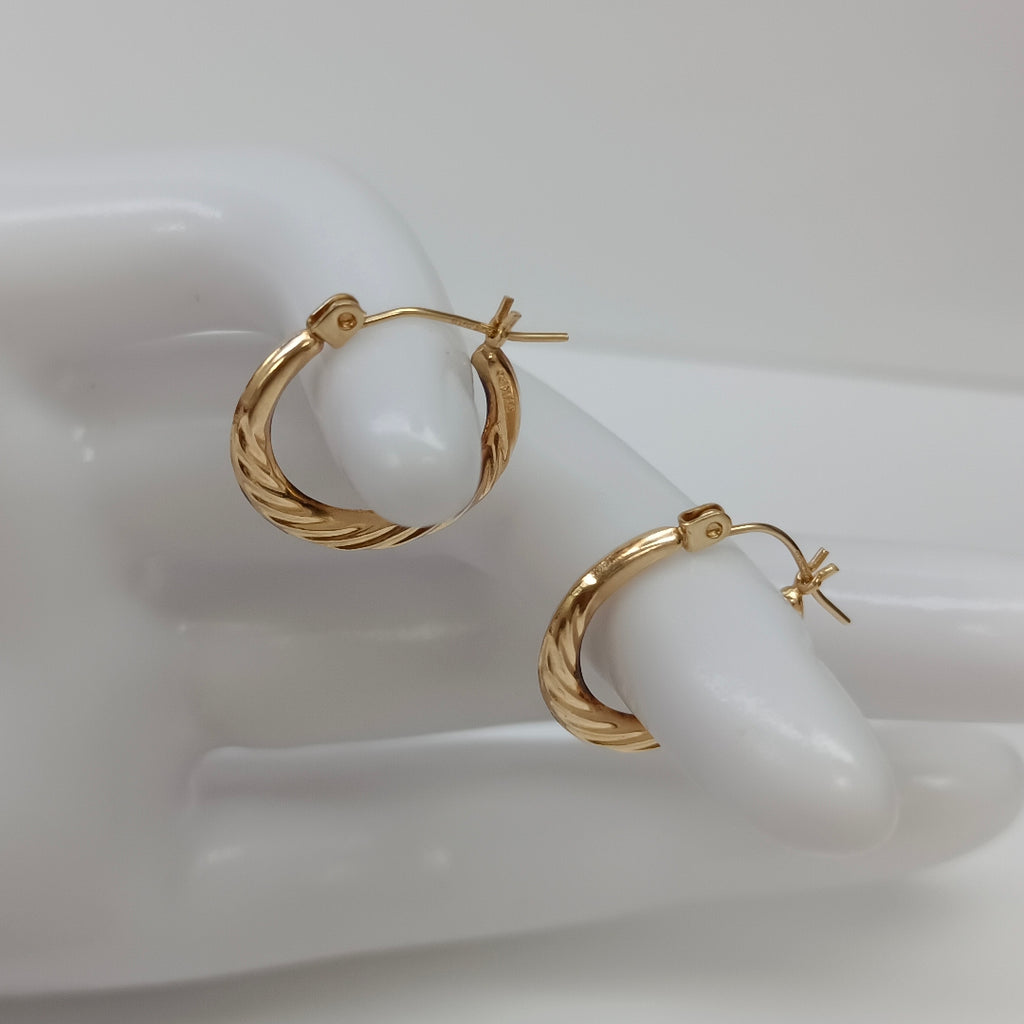 ARRACADAS PAR ORO 14 K 1,00 GRMS (SEMINUEVO)