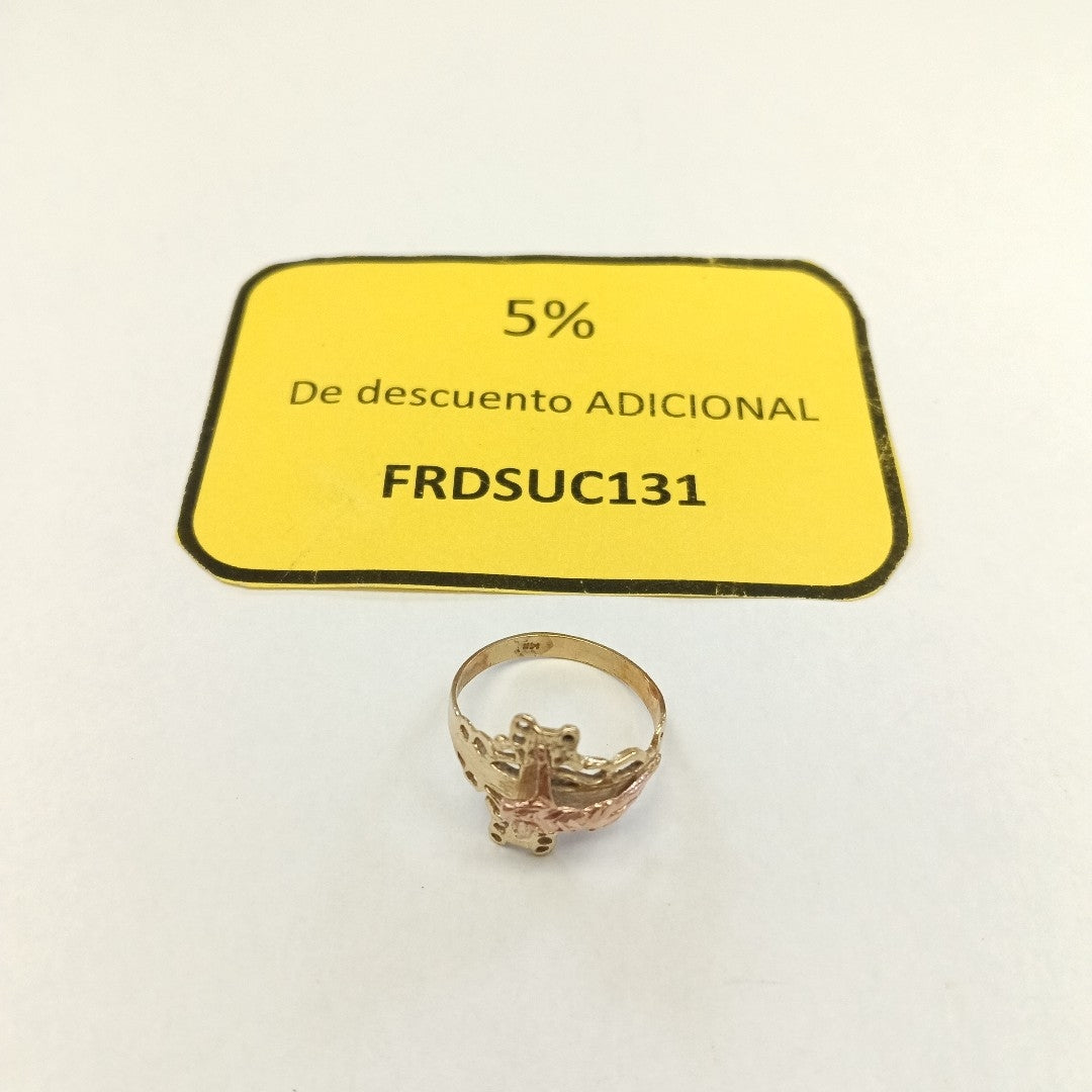 ANILLITO ORO, ORO COMBINADO 10 K 2.5 GRMS (SEMINUEVO)