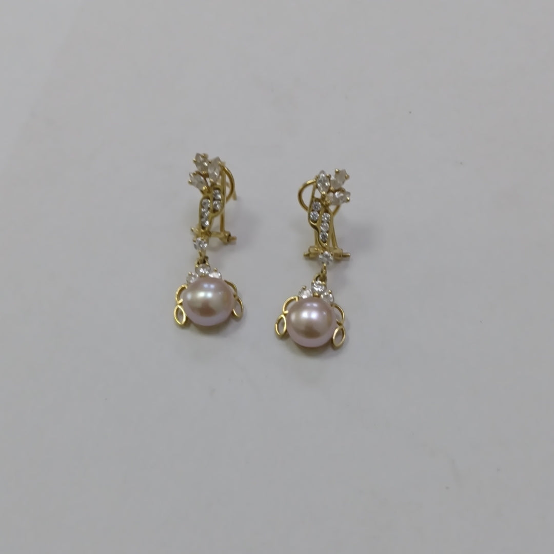 ARETES PAR ORO 14 K 5,20 GRMS (SEMINUEVO)