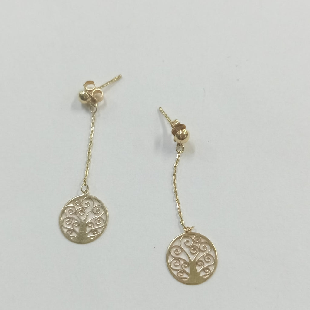 ARETES PAR ORO 14 K 1.3 GRMS (SEMINUEVO)