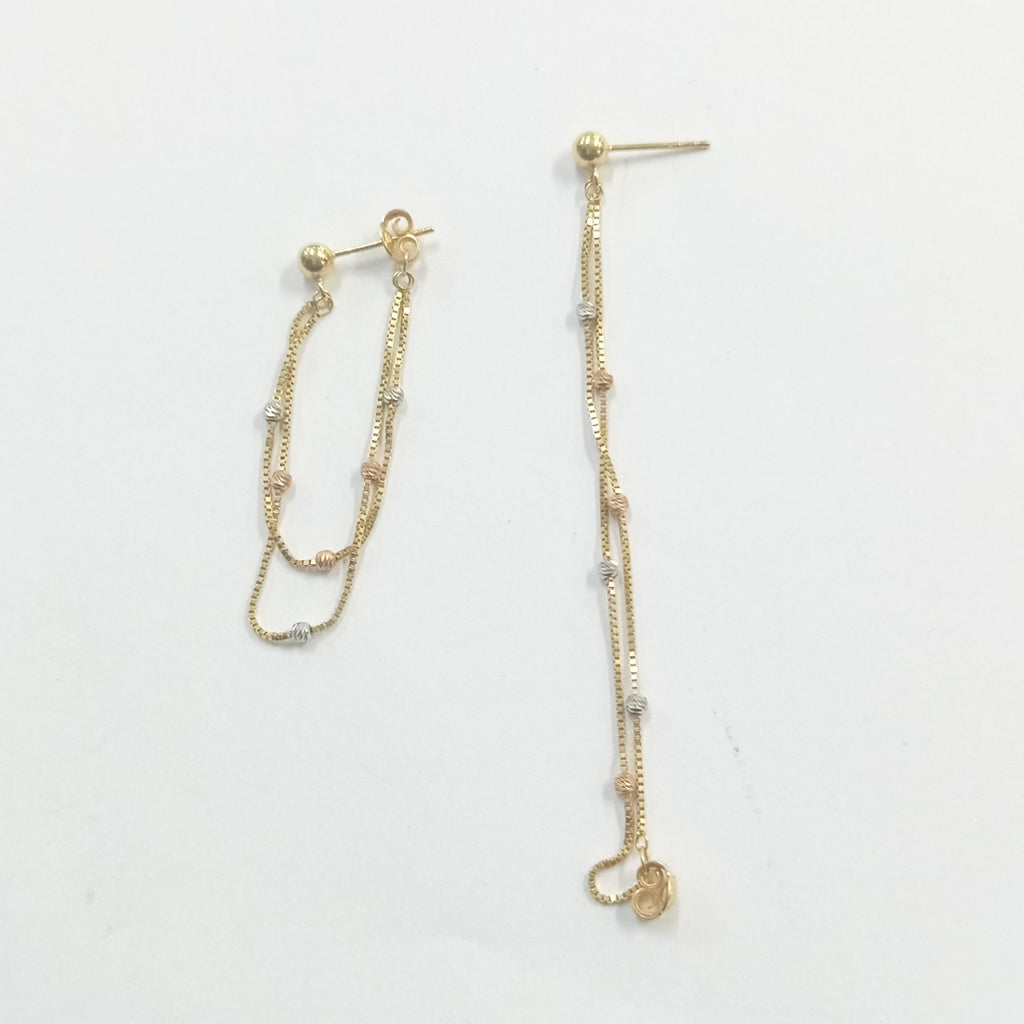 ARETES PAR ORO 14 K 2 GRMS (SEMINUEVO)