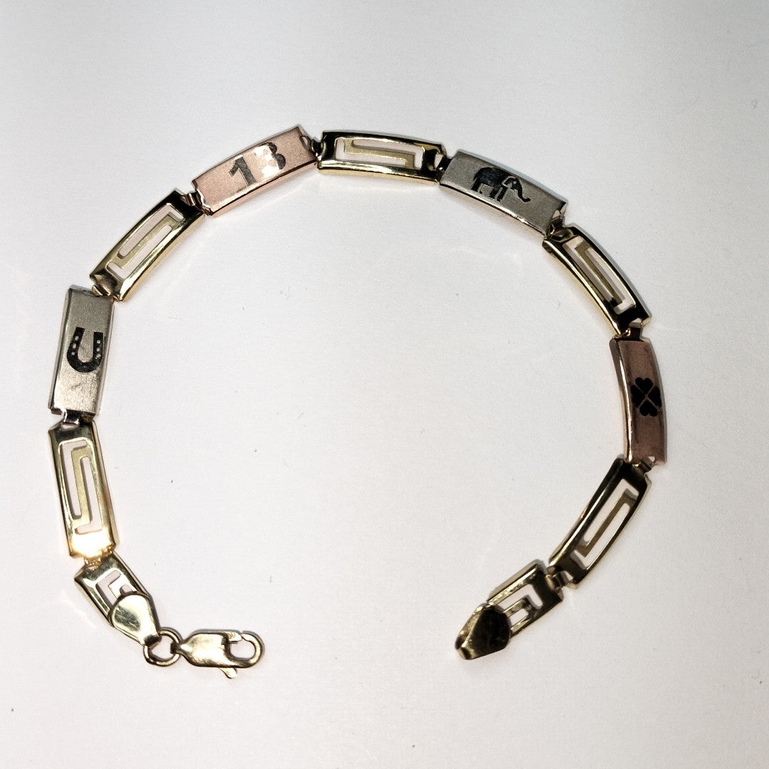 PULSERA ORO 14 K 3.8 GRMS (SEMINUEVO)