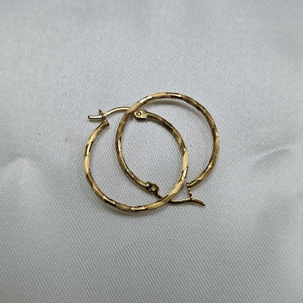 ARRACADAS PAR ORO 14 K 1.5 GRMS (SEMINUEVO)