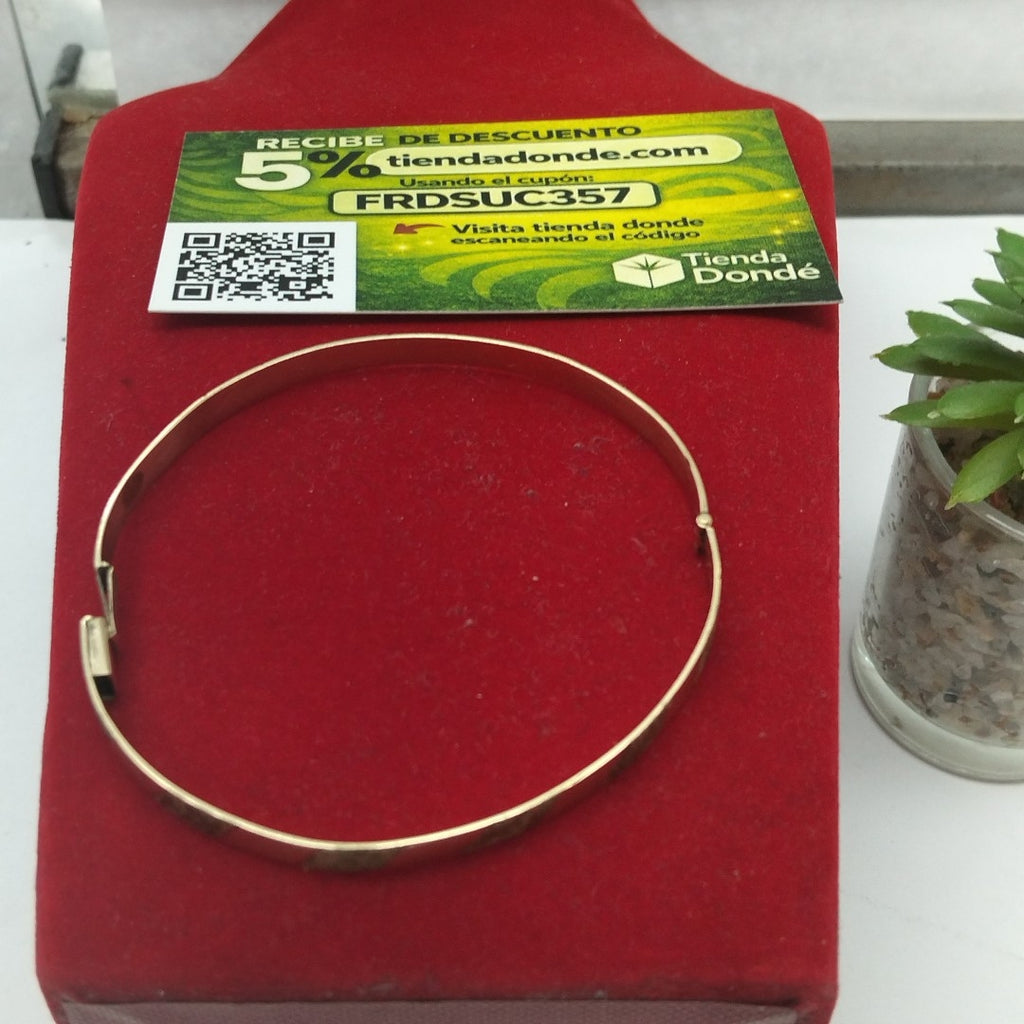 PULSERA RIGIDA ORO 8 K 9.4 GRMS (SEMINUEVO)