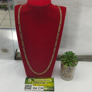 CADENA ORO, ORO COMBINADO 14 K 9.1 GRMS (SEMINUEVO)
