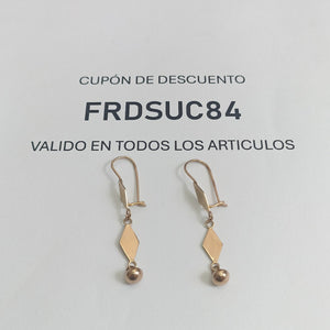 ARETES PAR ORO 8 K 2,30 GRMS (SEMINUEVO)