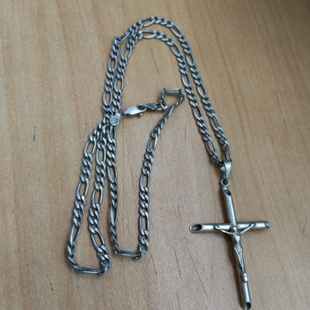 CADENA, CRUZ PLATA 15.8 GRMS (SEMINUEVO)