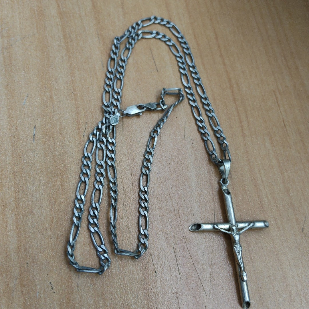 CADENA, CRUZ PLATA 15.8 GRMS (SEMINUEVO)