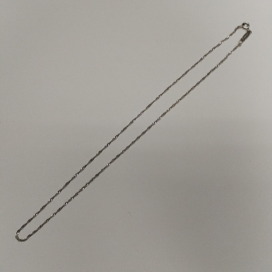 CADENA ORO BLANCO 18 K 1.8 GRMS (SEMINUEVO)