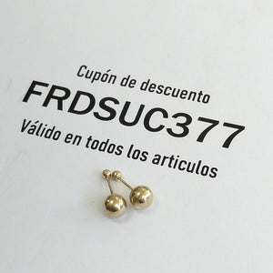BROQUELES PAR ORO 10 K 0.3 GRMS (SEMINUEVO)