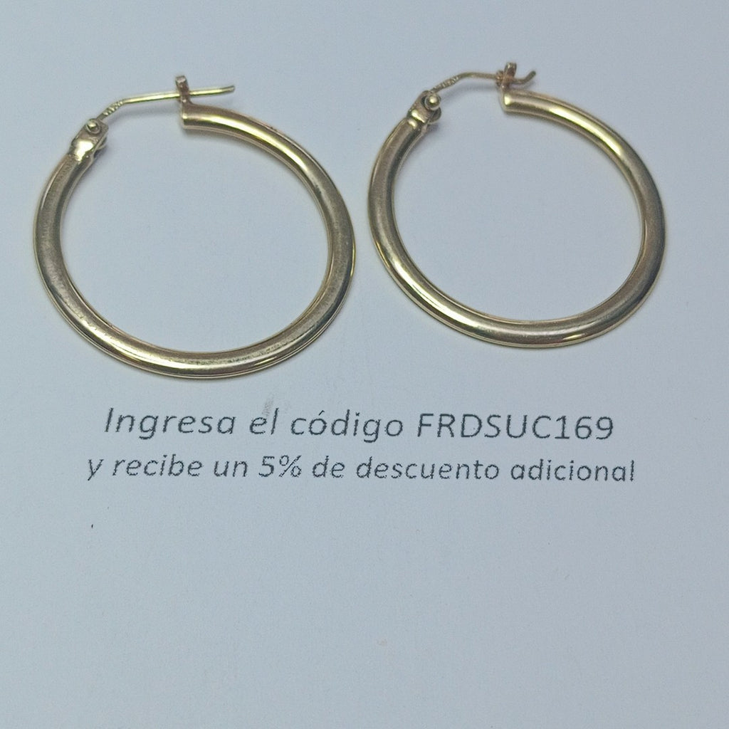 ARRACADAS PAR ORO 14 K 4,20 GRMS (SEMINUEVO)