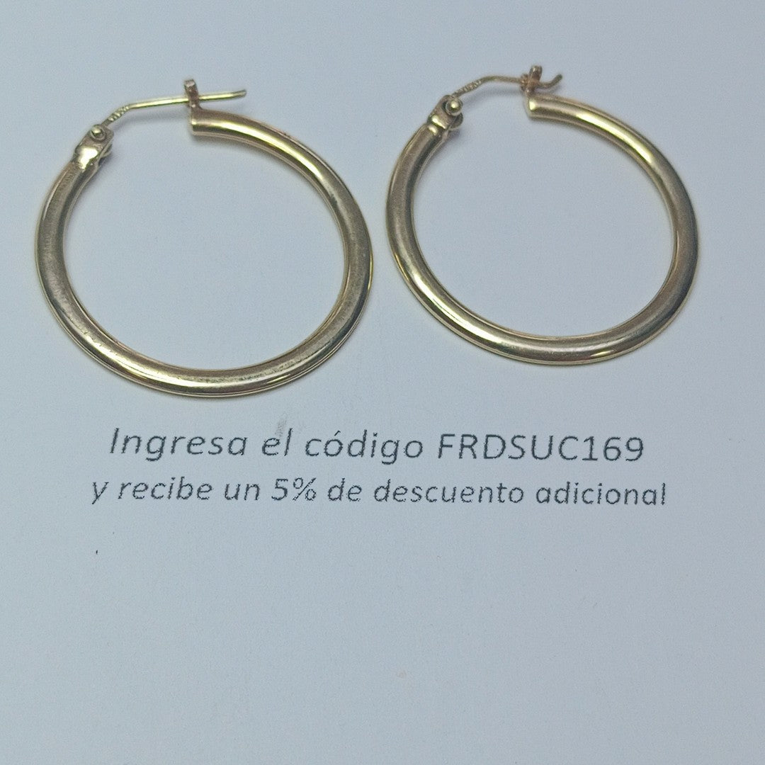 ARRACADAS PAR ORO 14 K 4,20 GRMS (SEMINUEVO)