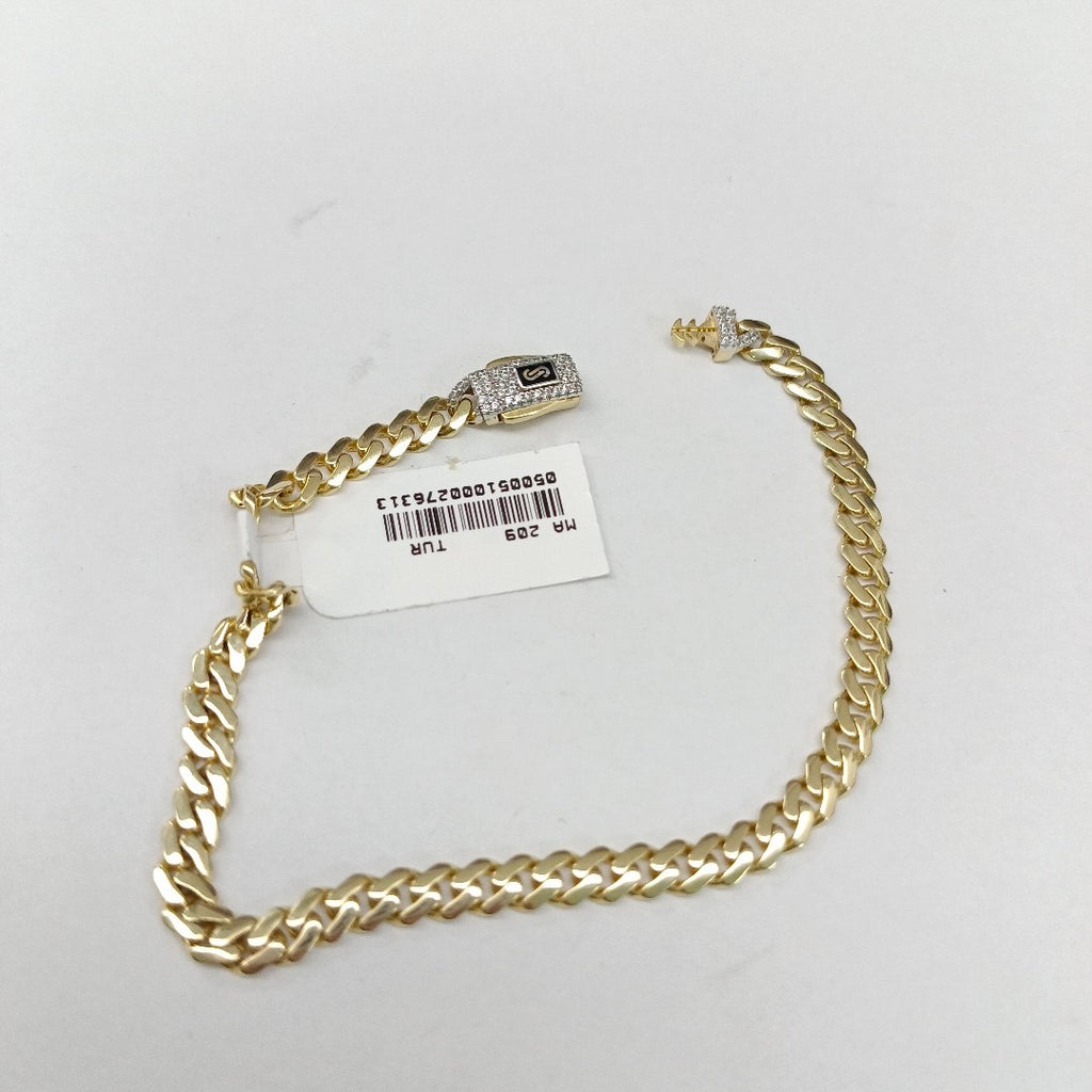 PULSERA CABALLERO MONACO ORO 14K 6 (NUEVO)