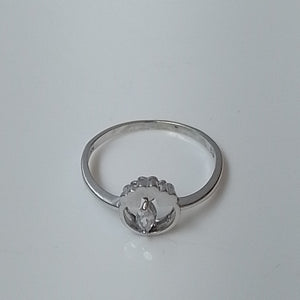 SOLITARIO ORO BLANCO 14 K 1.9 GRMS (SEMINUEVO)