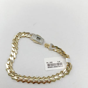 PULSERA CABALLERO MONACO ORO 14K 11.4 (NUEVO)