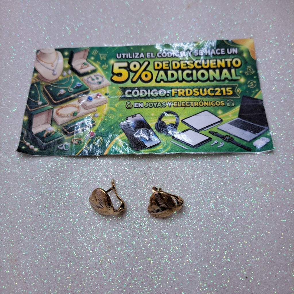 ARETES PAR ORO 10 K 1,40 GRMS (SEMINUEVO)