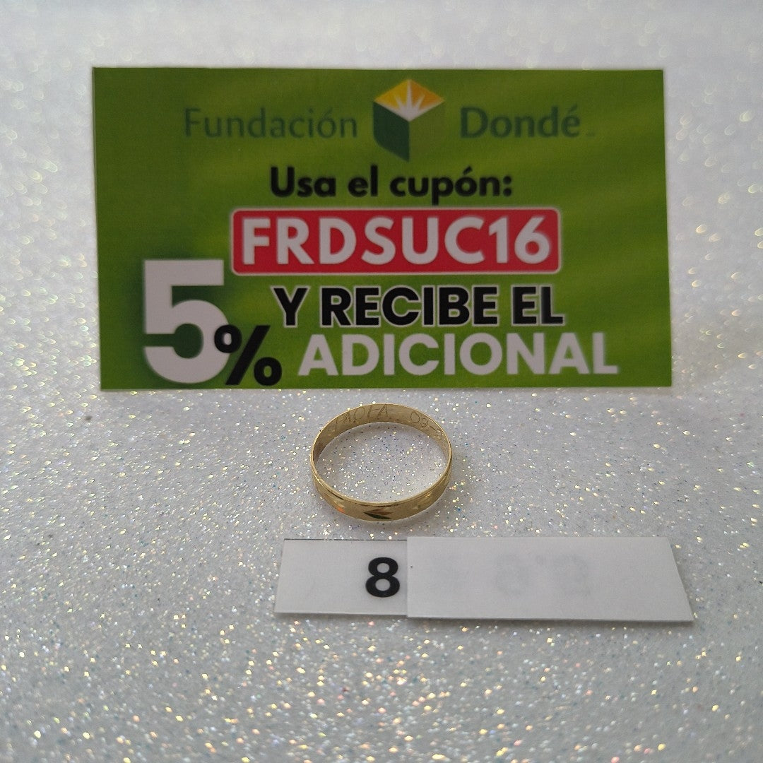 ARGOLLA ORO 10 K 1 GRMS (SEMINUEVO)