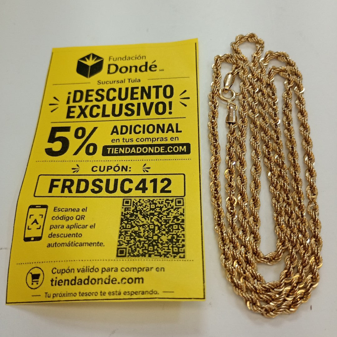 CADENA ORO 14 K 7.1 GRMS (SEMINUEVO)