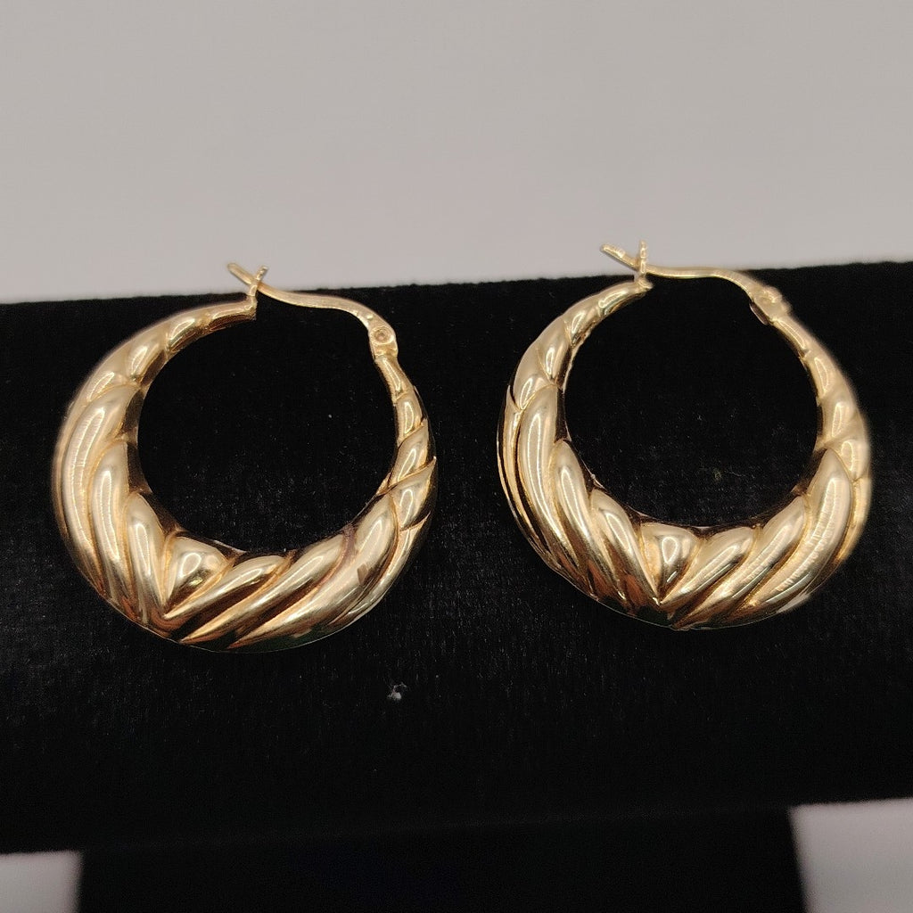 ARRACADAS PAR ORO 14 K 4.3 GRMS (SEMINUEVO)
