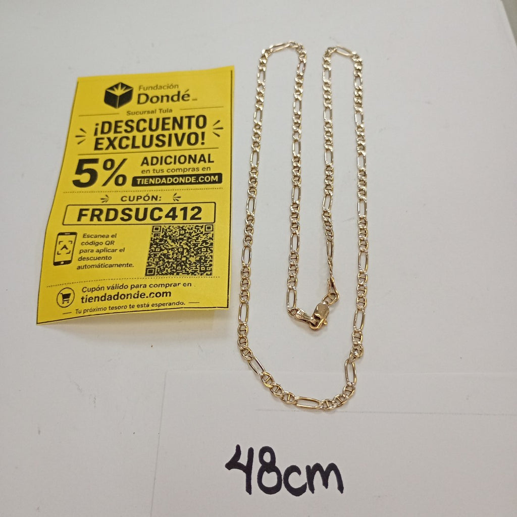 CADENA ORO COMBINADO 10 K 5.3 GRMS (SEMINUEVO)
