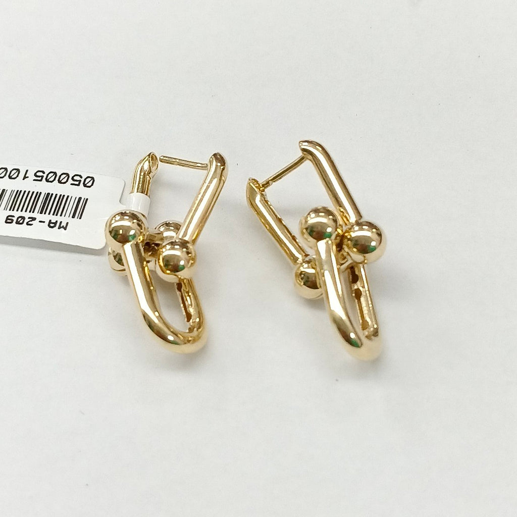 BROQUELES ORO 14K 4.3 (NUEVO)