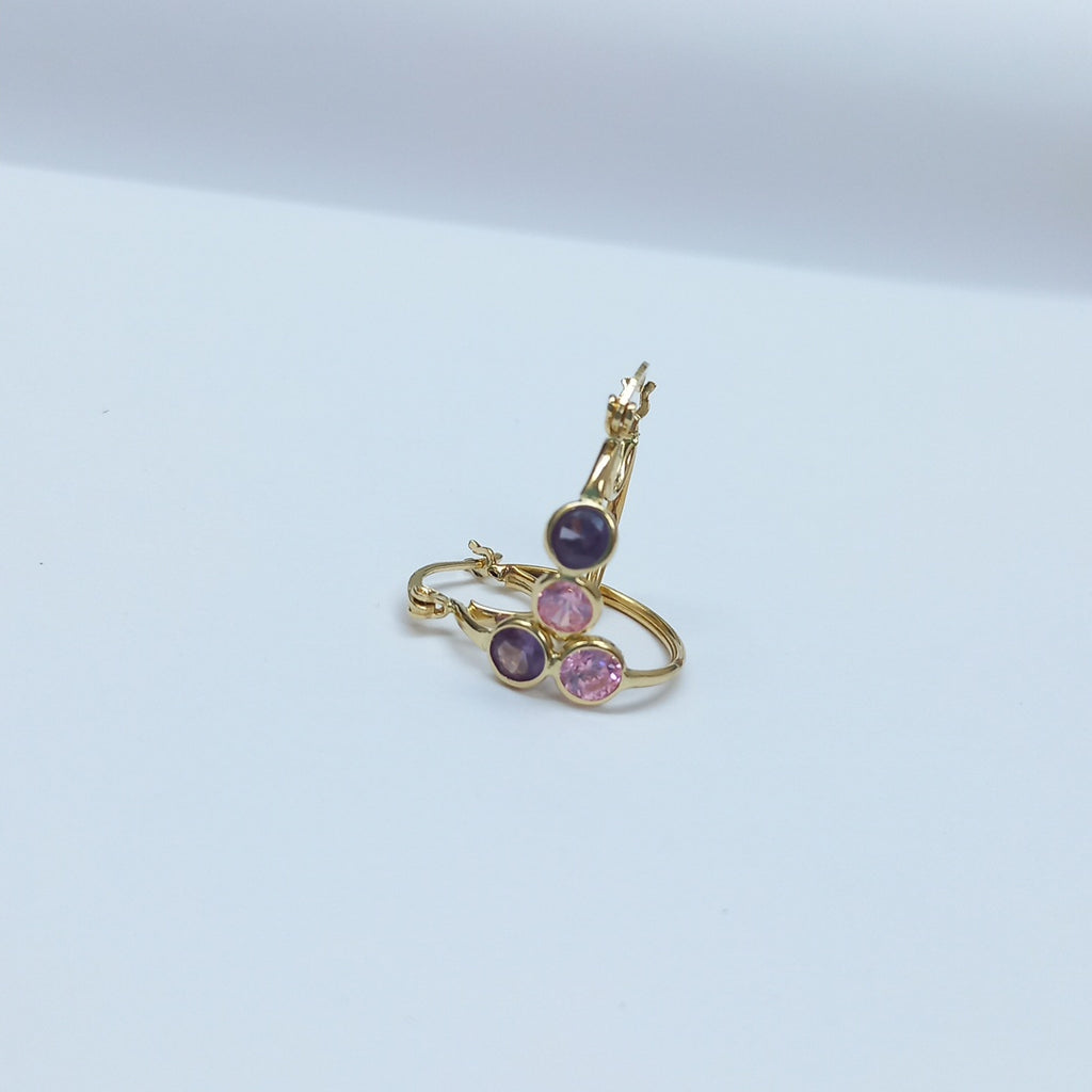 ARRACADAS PAR ORO 14 K 2.2 GRMS (SEMINUEVO)