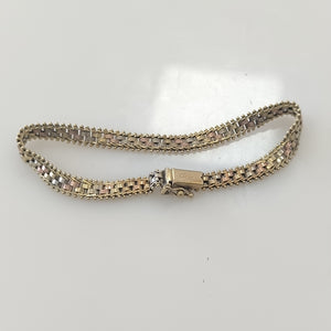 PULSERA ORO COMBINADO 14 K 18.3 GRMS (SEMINUEVO)