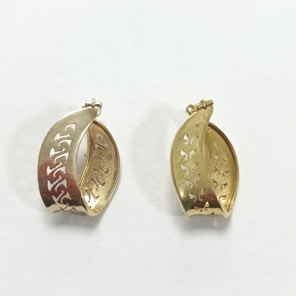 ARRACADAS PAR ORO 14 K 5.3 GRMS (SEMINUEVO)