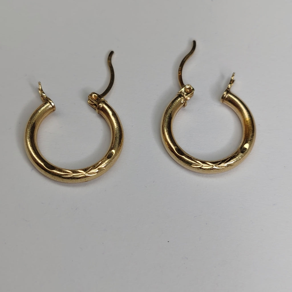 ARRACADAS PAR ORO 14 K 1,90 GRMS (SEMINUEVO)