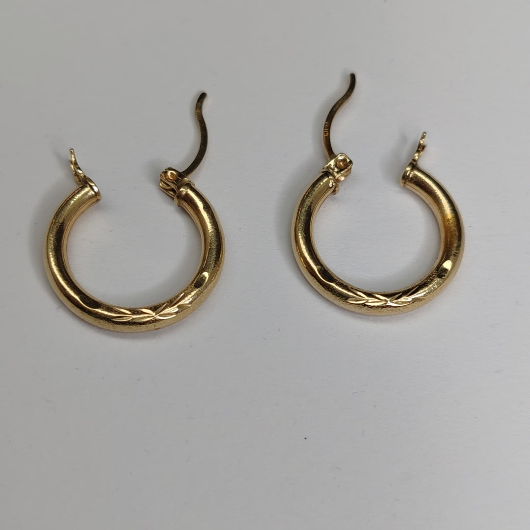 ARRACADAS PAR ORO 14 K 1,90 GRMS (SEMINUEVO)