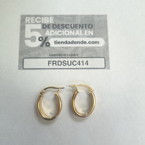ARRACADAS PAR ORO 14 K 1.8 GRMS (SEMINUEVO)