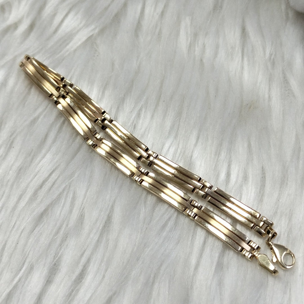 PULSERAS CABALLERO ORO 14K 7.7 (NUEVO)