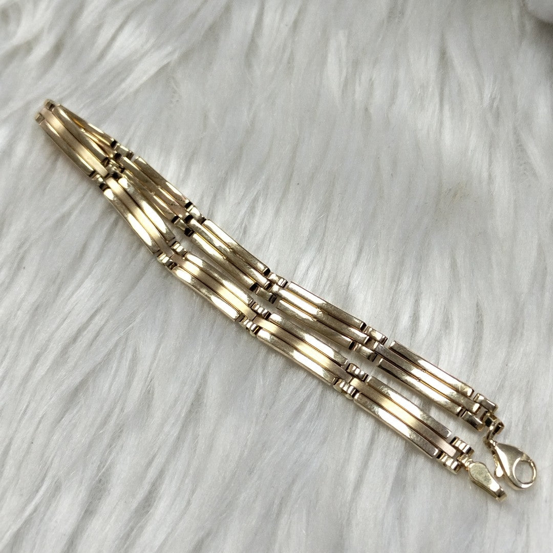 PULSERAS CABALLERO ORO 14K 7.7 (NUEVO)