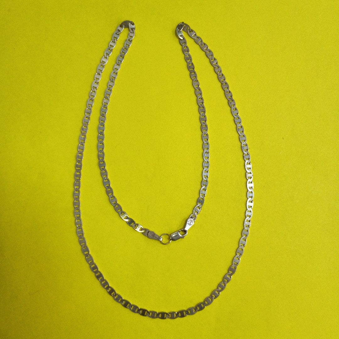 CADENA TEJIDO GUCHI PLATA .925 60 CM 9.7 GR (NUEVO)