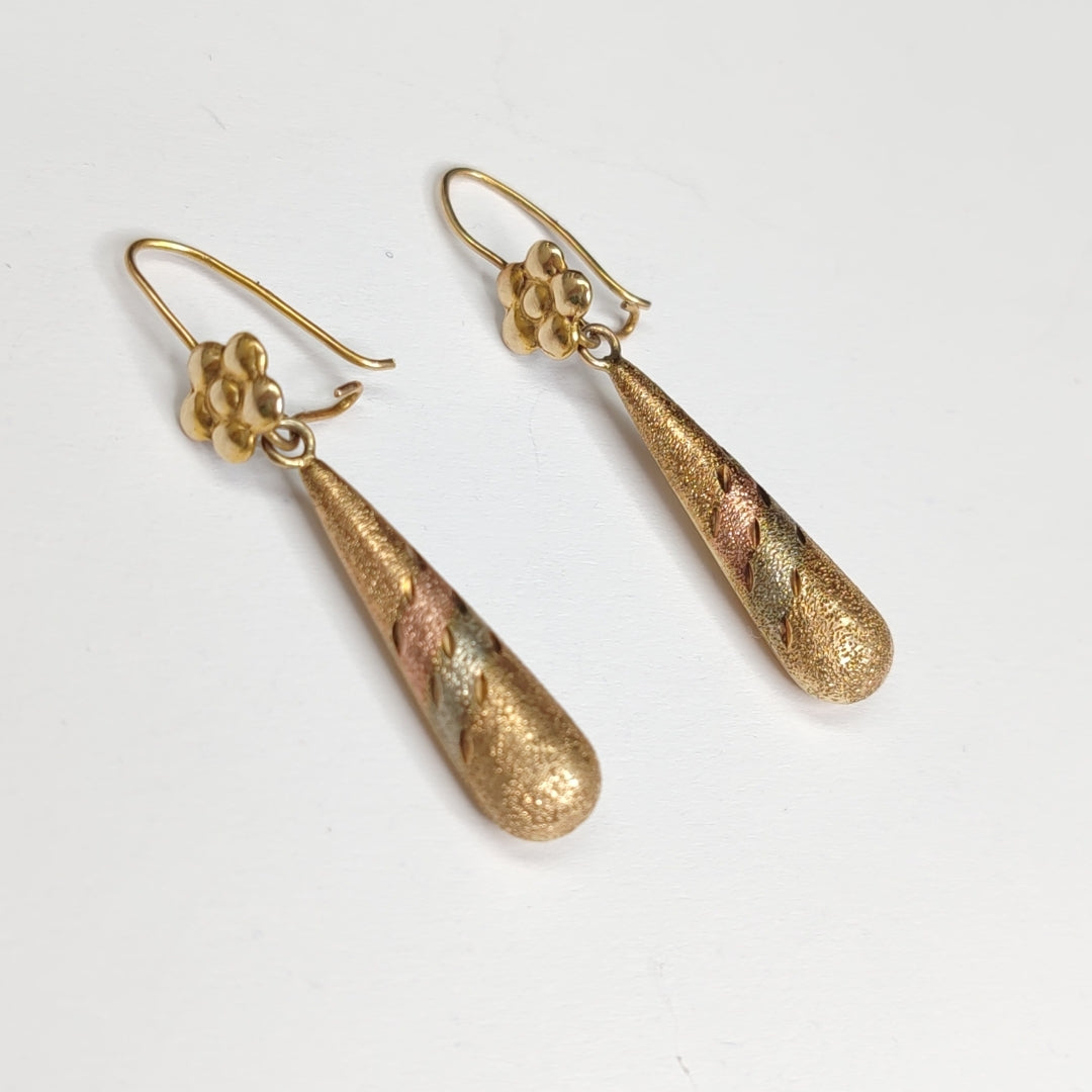 ARETES PAR ORO 10 K 3,10 GRMS (SEMINUEVO)