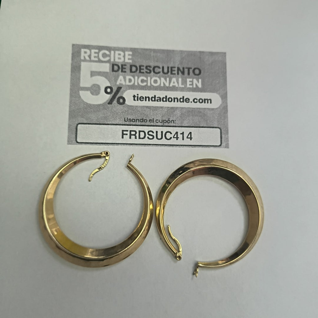 ARRACADAS PAR ORO 14 K 5.7 GRMS (SEMINUEVO)