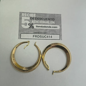 ARRACADAS PAR ORO 14 K 5.7 GRMS (SEMINUEVO)