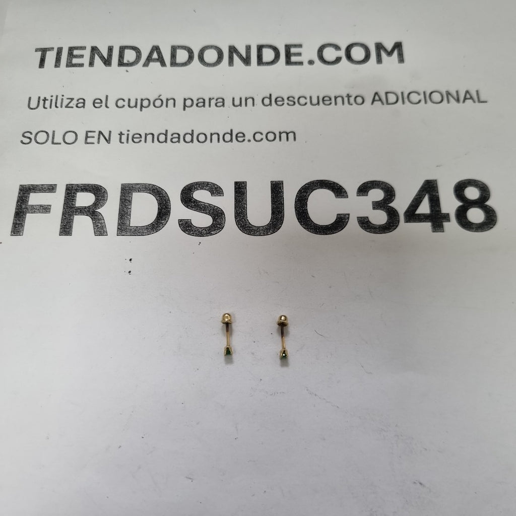 BROQUELES PAR ORO 14 K 0.3 GRMS (SEMINUEVO)