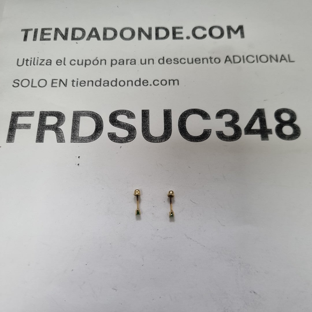 BROQUELES PAR ORO 14 K 0.3 GRMS (SEMINUEVO)