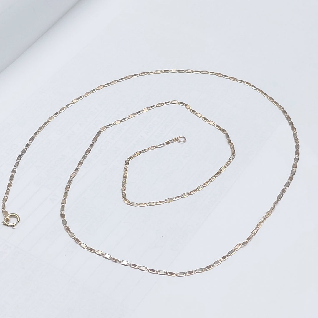 CADENA ORO COMBINADO 10 K 2.2 GRMS (SEMINUEVO)