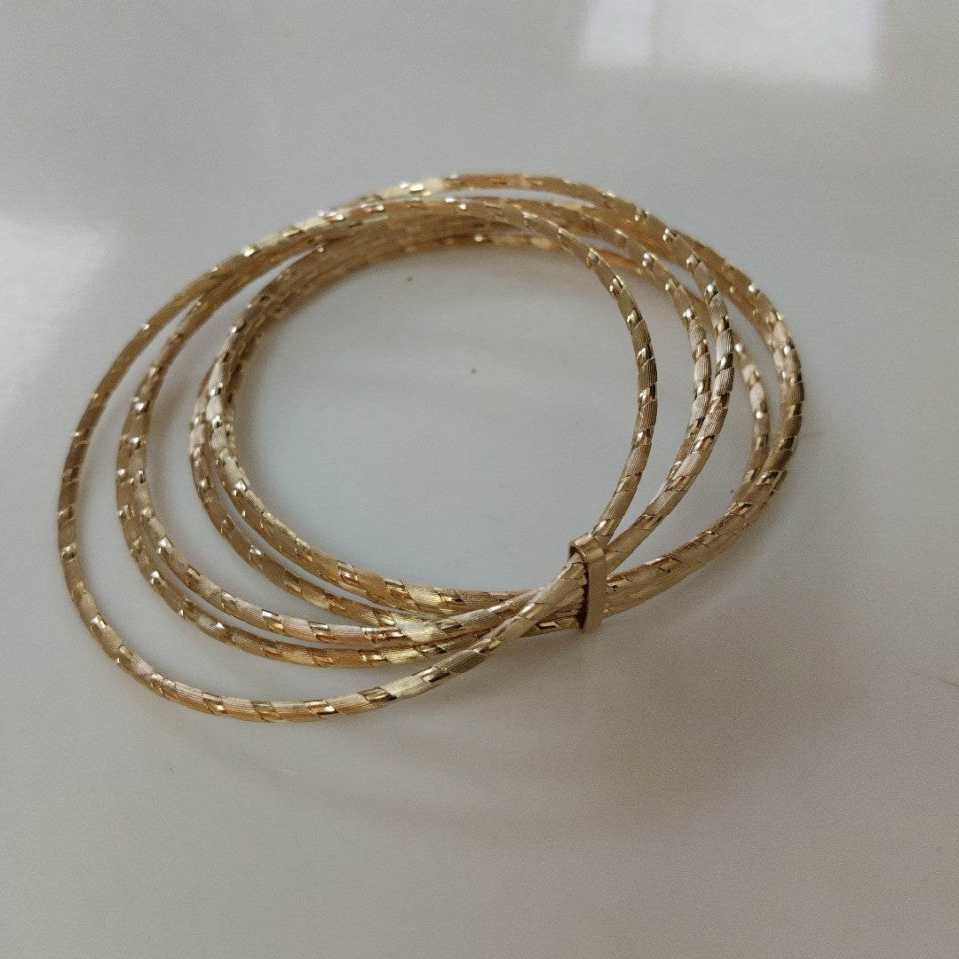 SEMANARIO DE PULSERAS ORO 14 K 24.1 GRMS (SEMINUEVO)