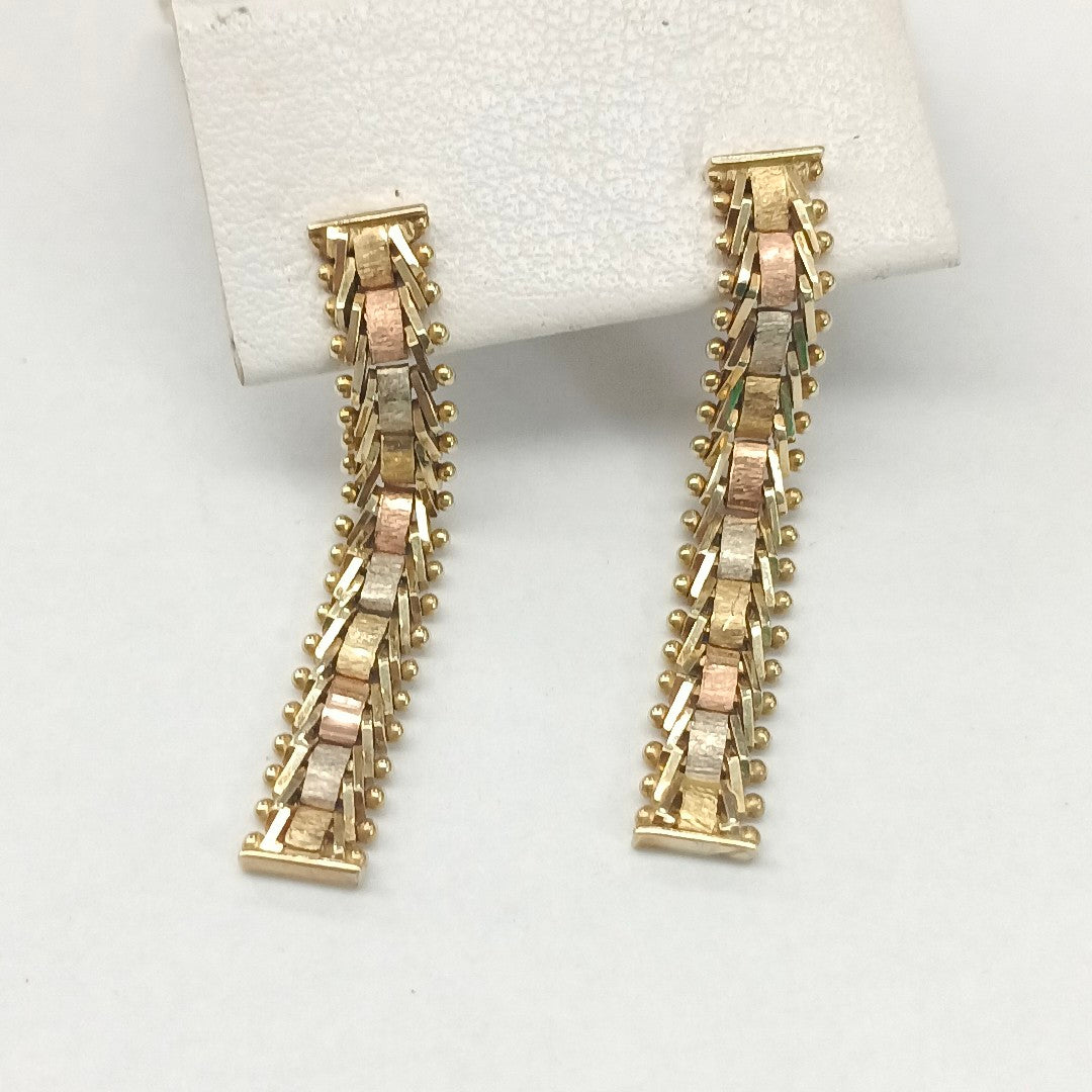 ARETES PAR ORO 14 K 3,40 GRMS (SEMINUEVO)