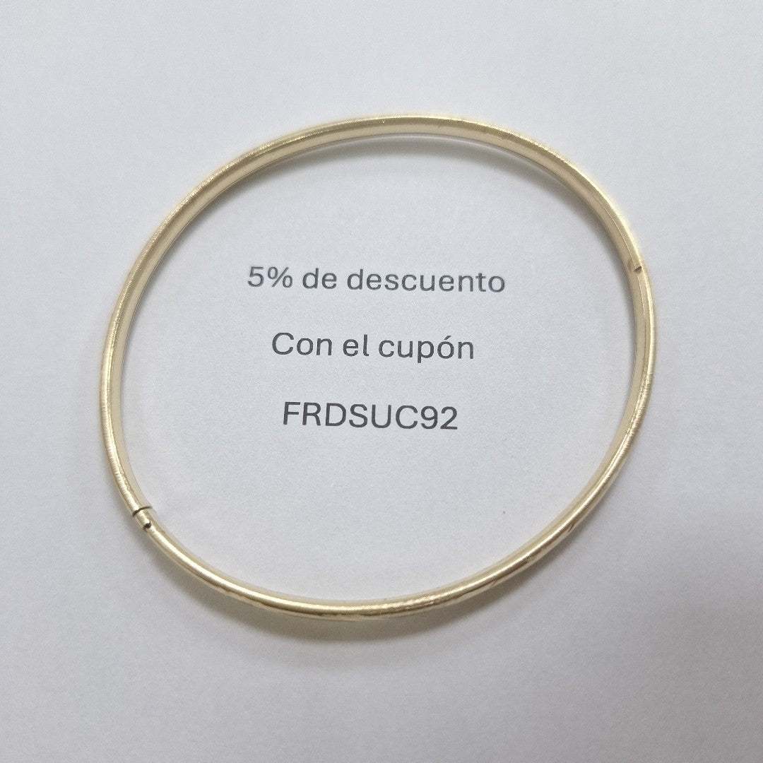 PULSERA RIGIDA ORO 14 K 5,40 GRMS (SEMINUEVO)