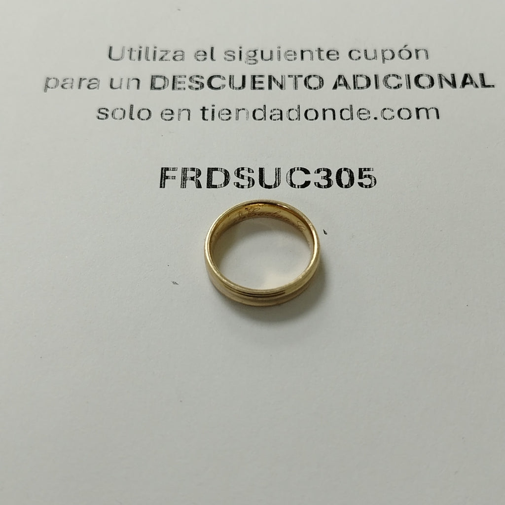 ARGOLLA ORO 14 K 2.6 GRMS (SEMINUEVO)