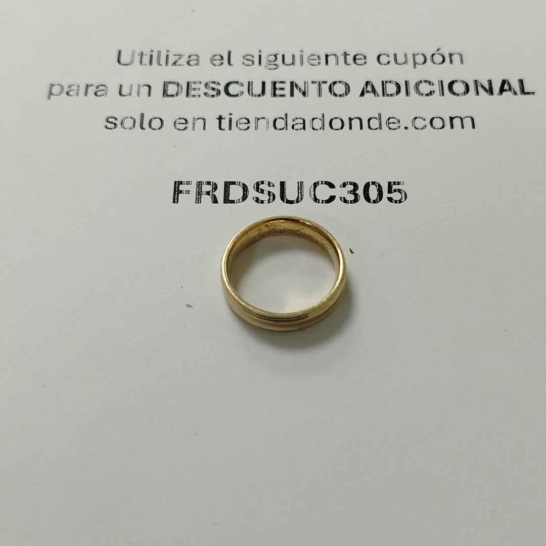 ARGOLLA ORO 14 K 2.6 GRMS (SEMINUEVO)